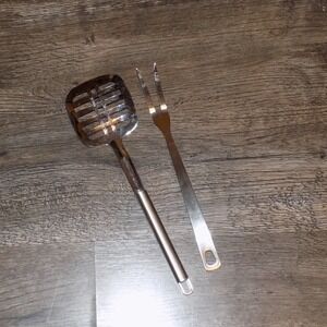Inox Stainless Steel Kitchen Utensil Set Silver Good 18/10 Spatula Fork